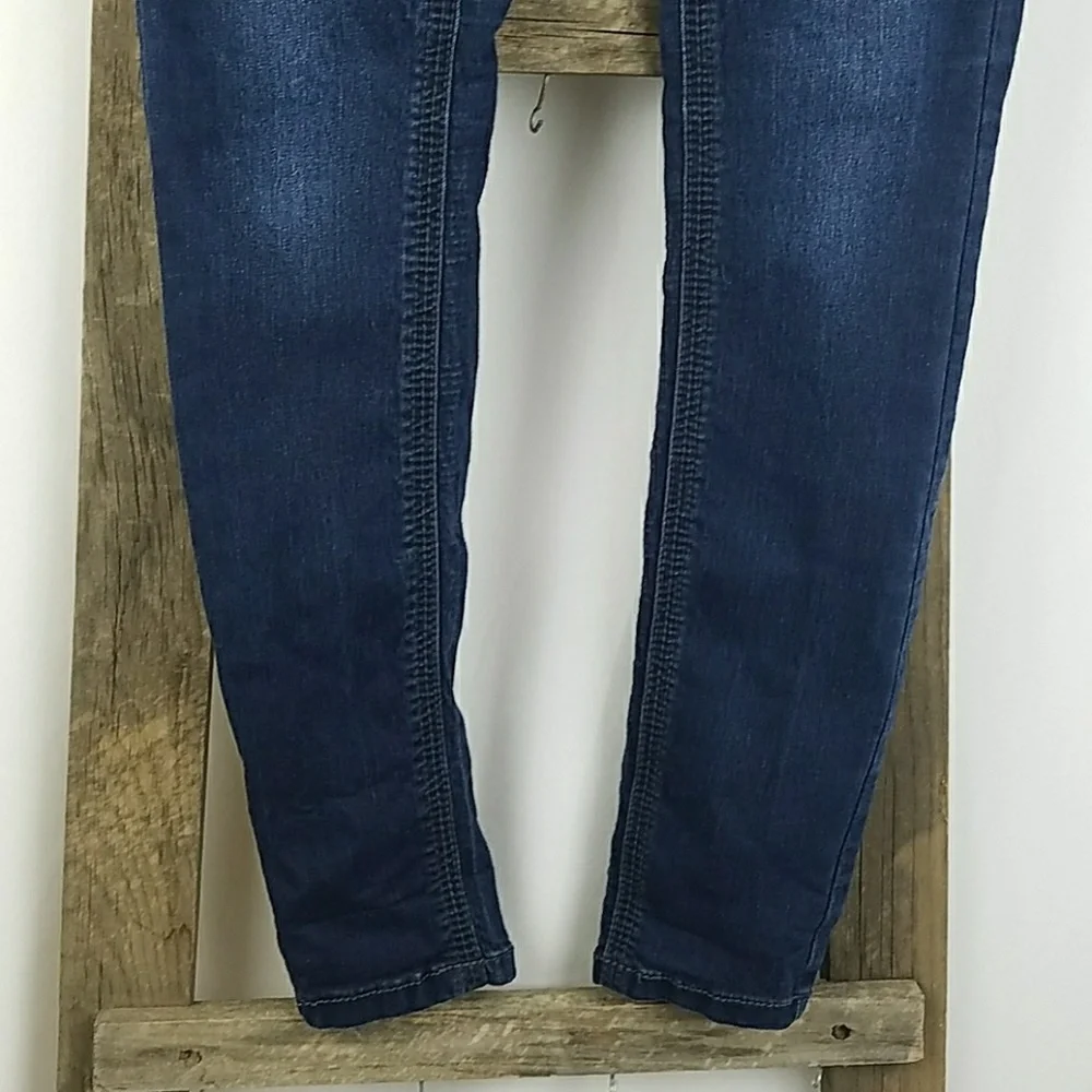 Free People women 26 skinny jeans‎ denim blue grunge gorpcore rugged